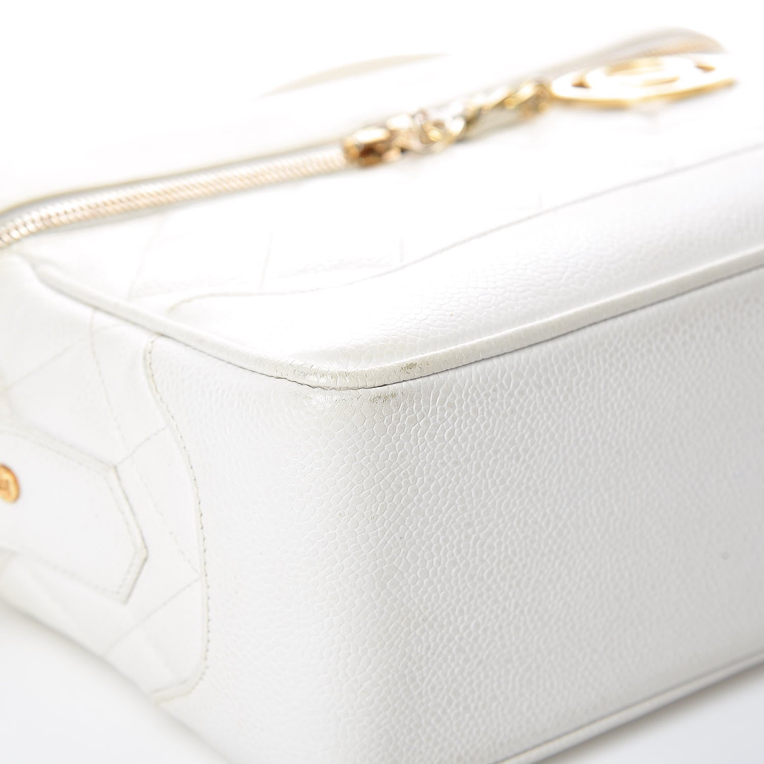 Chanel Caviar Quilted Camera Case White 11 of 28