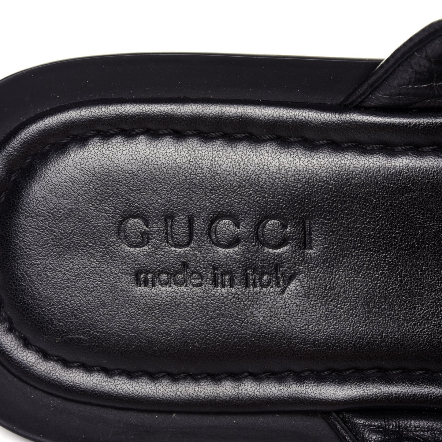 Monogram Web Mens Thong Sandal 11 Black