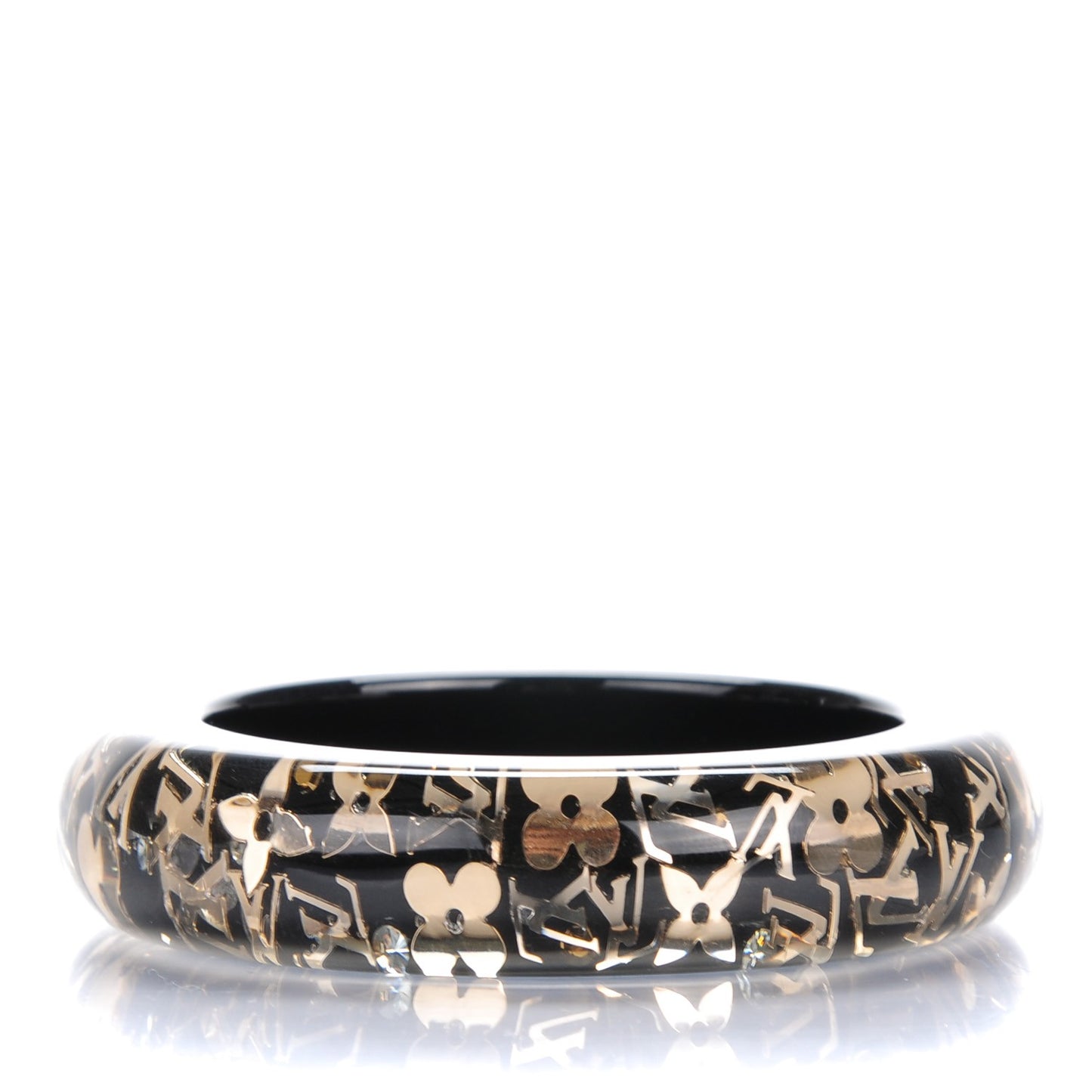 Resin Swarovski Medium Inclusion Bracelet GM Black