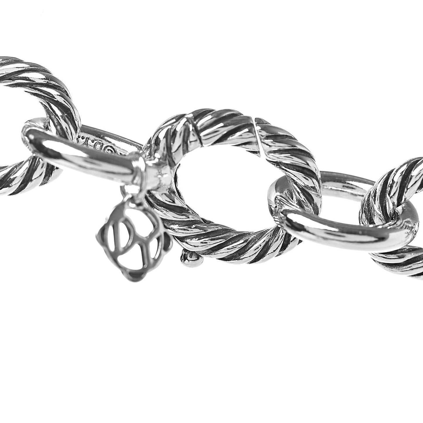 Sterling Silver 12mm Oval Link Necklace