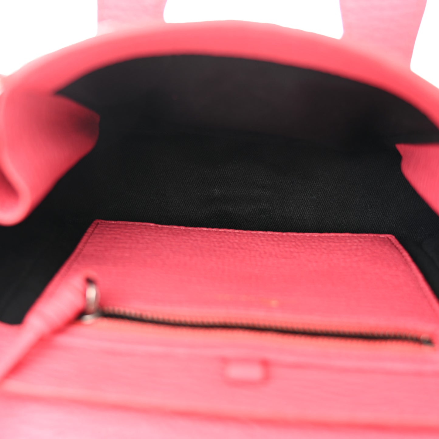 Textured Calfskin Mini Pashli Satchel Bright Fuchsia