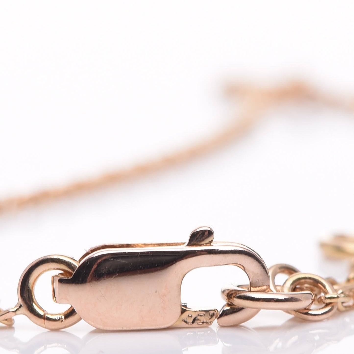 18K Rose Gold Carnelian Sweet Alhambra Heart Bracelet