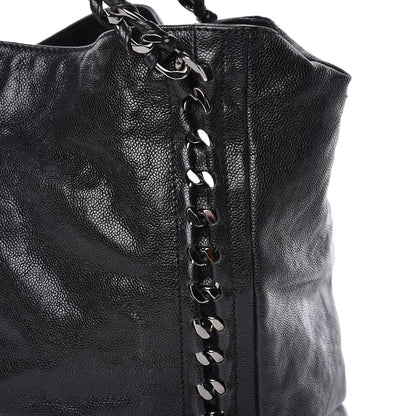 Chanel Glazed Calfskin Large Modern Chain Tote Black 13 of 27