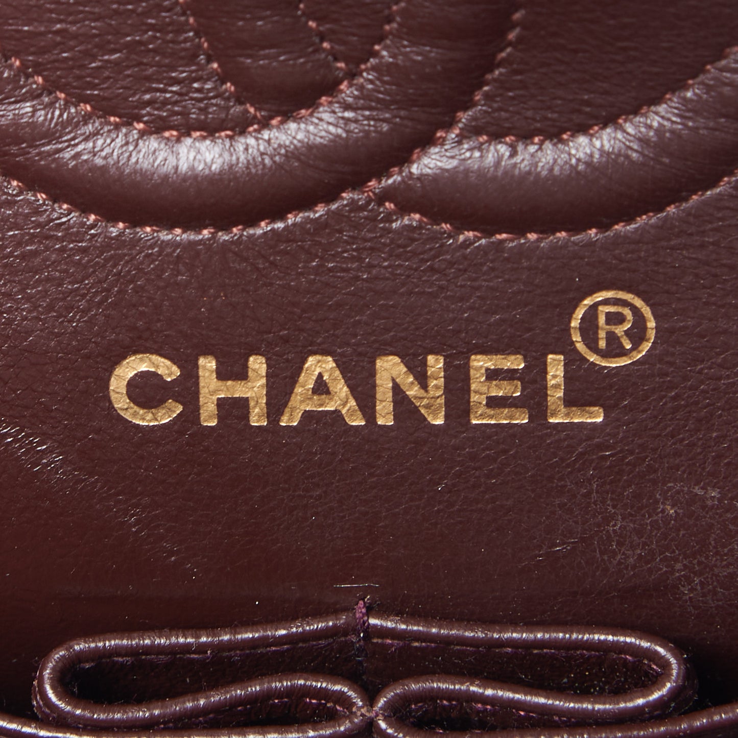 Lambskin Quilted Small Double Flap Burgundy