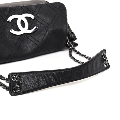 Chanel Calfskin Diamond Stitch Accordion Flap Black 16 of 16