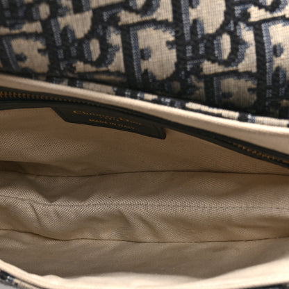 Christian Dior Oblique Saddle Bag Blue 5 of 10