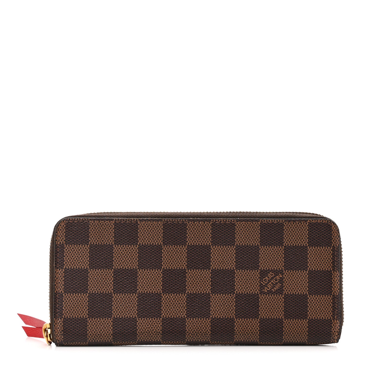 Louis Vuitton Damier Ebene Clemence Wallet Cherry 1 of 8
