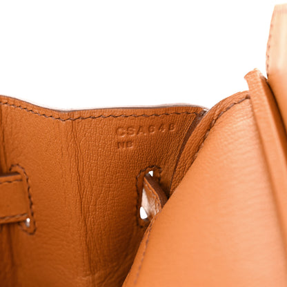 Hermes Ostrich Birkin 30 Cognac 7 of 12