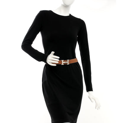 Hermes Togo Box 32mm H Belt 95 Gold Black 2 of 9