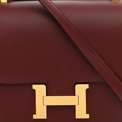 Hermes Grained Monsieur Constance 24 Rouge H 8 of 11