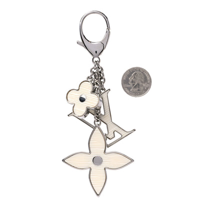 Louis Vuitton Fleur d Epi Bag Charm Ivory 2 of 5