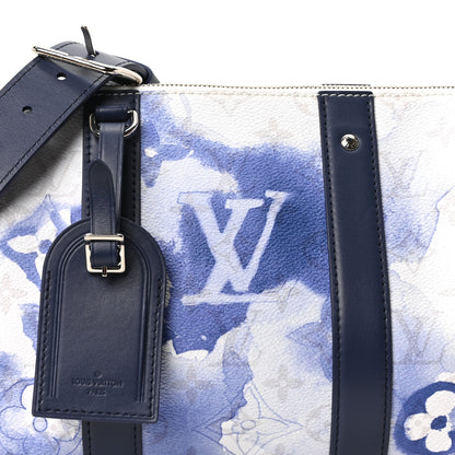 Louis Vuitton Monogram Watercolor City Keepall Blue 8 of 10