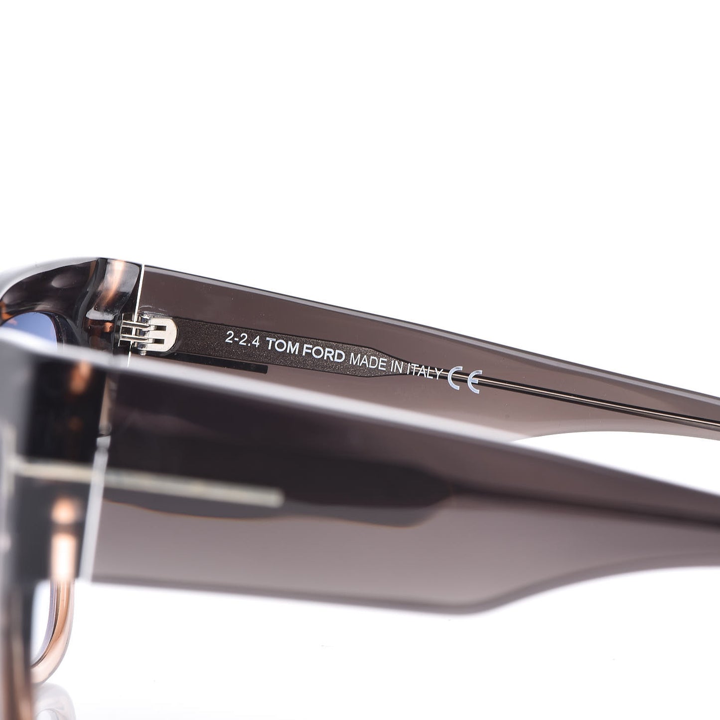 Acetate Anoushka Cat Eye Sunglasses TF371 Melange Grey Peach
