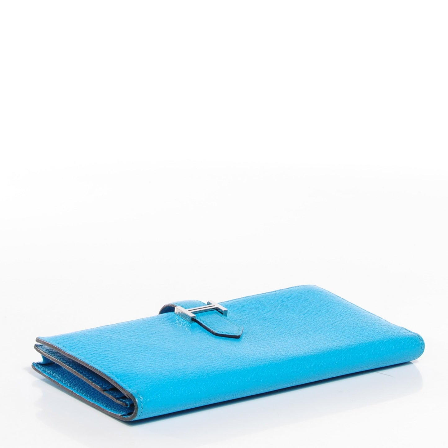Chevre Mysore Bearn Gusset Wallet Bleu Azteque