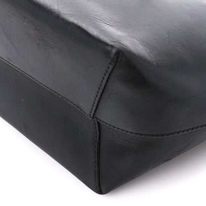 Mansur Gavriel Vegetable Tanned Calfskin Bucket Bag Black Royal 10 of 10