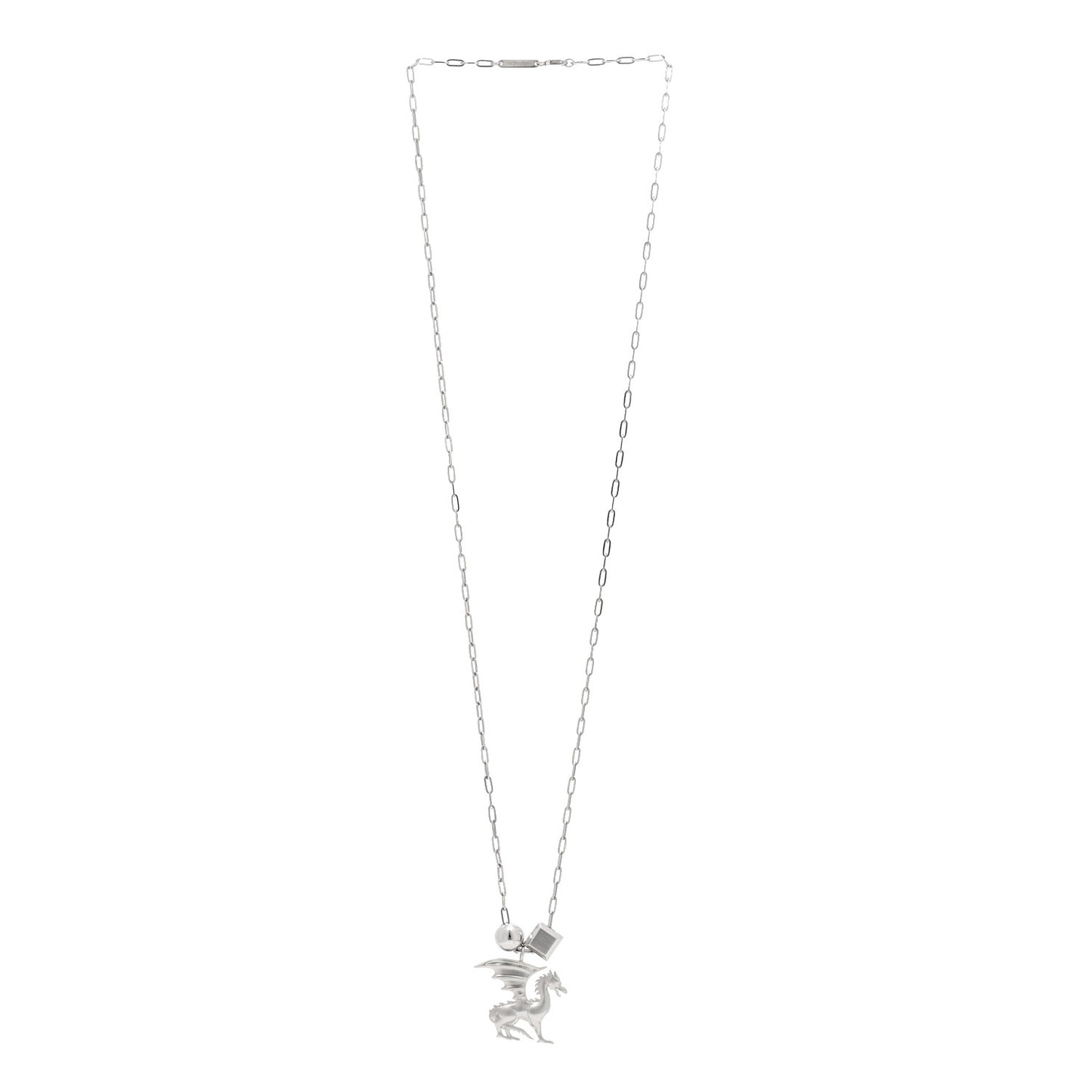 Palladium Talismans Dragon Aile Pendant Necklace