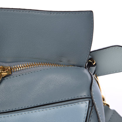 Loewe Calfskin Small Puzzle Bag Aqua Light Blue Stone Blue 11 of 15