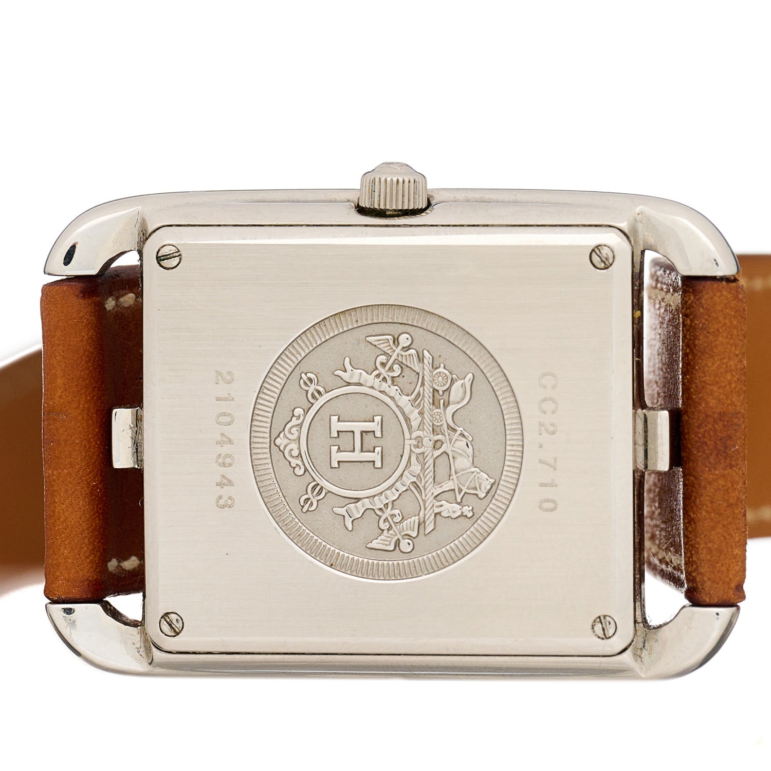 Hermes Stainless Steel Barenia 29mm Cape Cod Double Tour Quartz Watch Fauve 4 of 6
