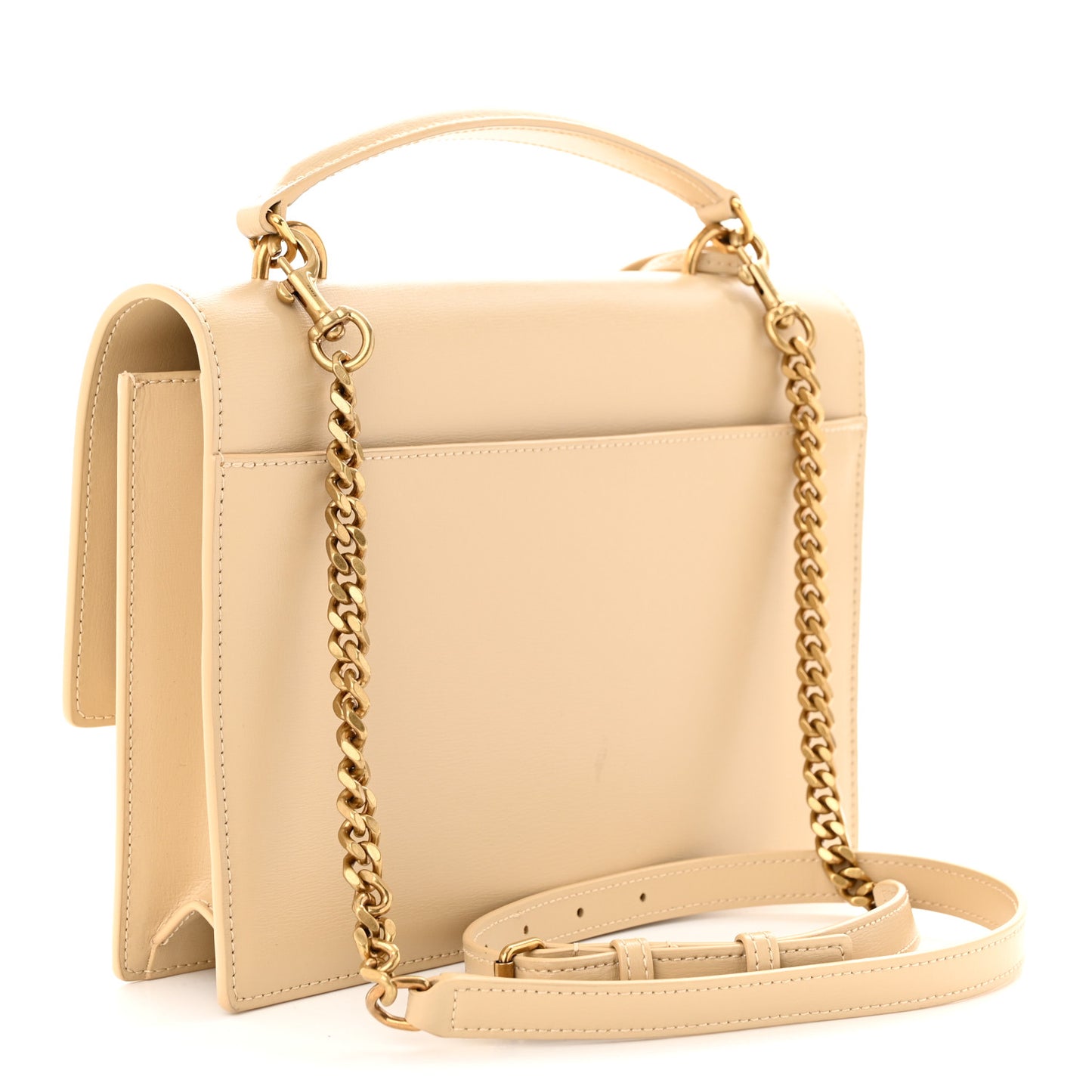 Smooth Calfskin Medium Monogram Sunset Satchel New Aspen