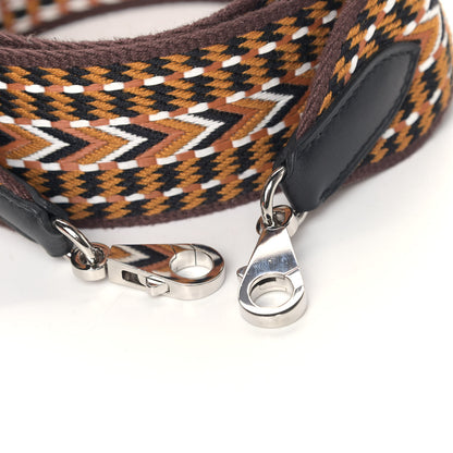 Hermes Toile Swift Sangle Allegro 50mm Shoulder Strap Sesame White Black 5 of 5
