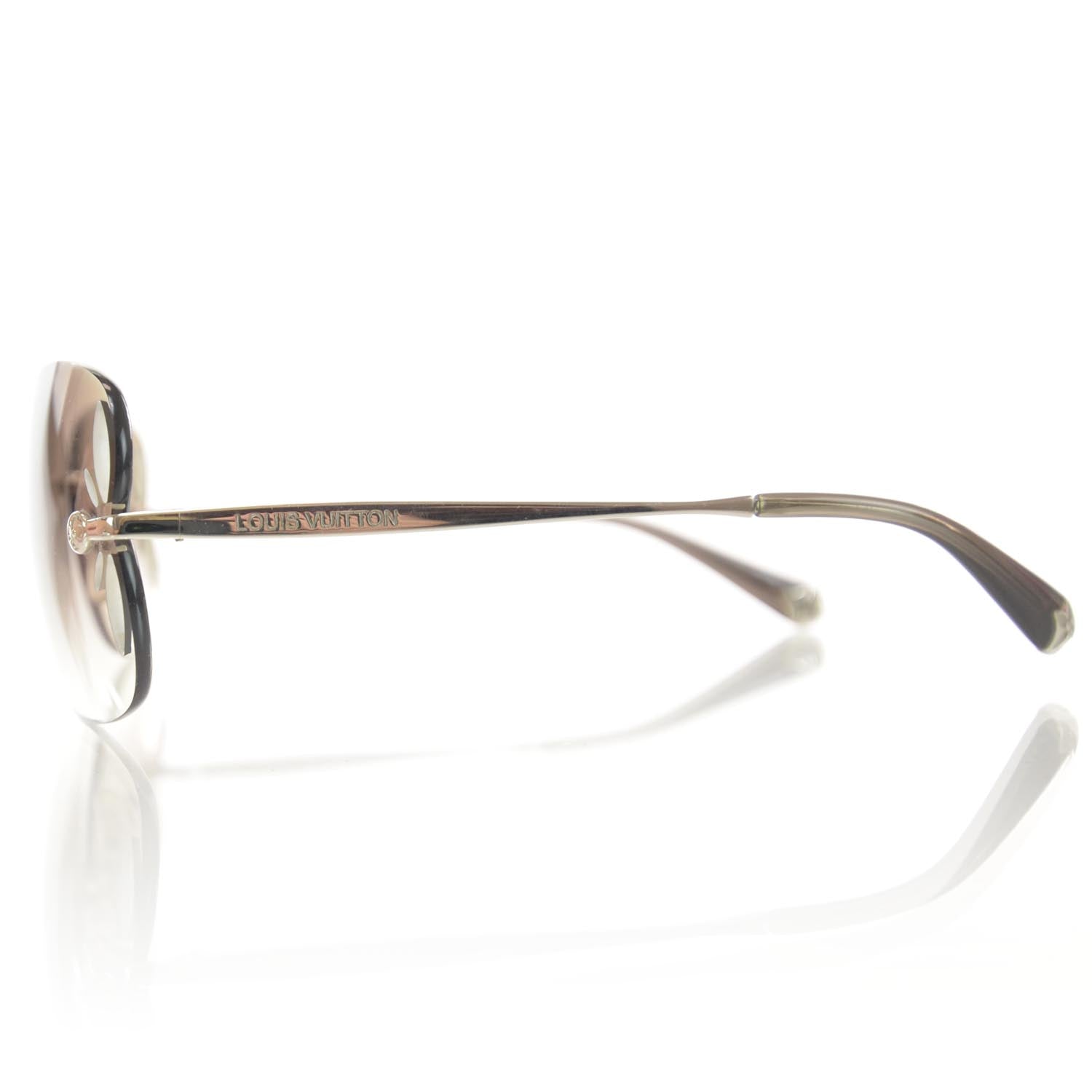 Louis Vuitton Lily Glitter Sunglasses Dark Grey 3 of 7