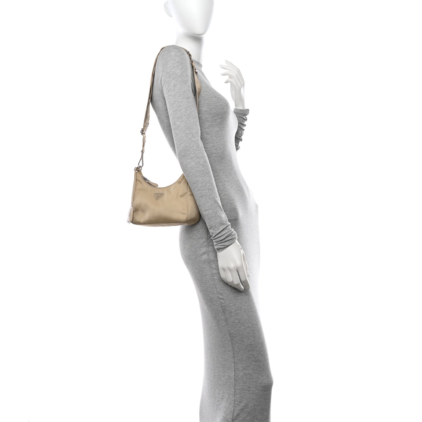 Re-Nylon Saffiano Re-Edition 2005 Shoulder Bag Deserto