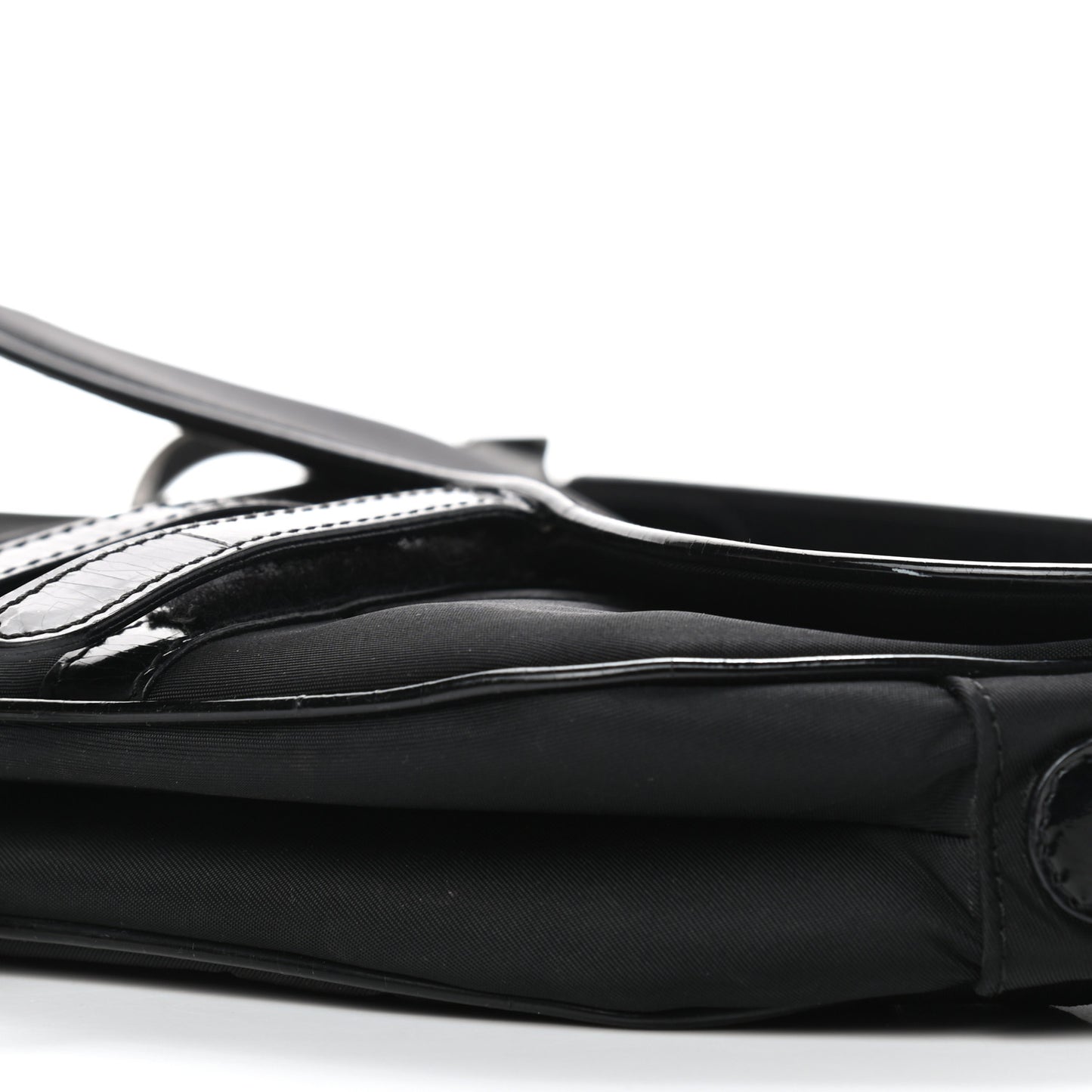 Nylon Saddle Bag Black
