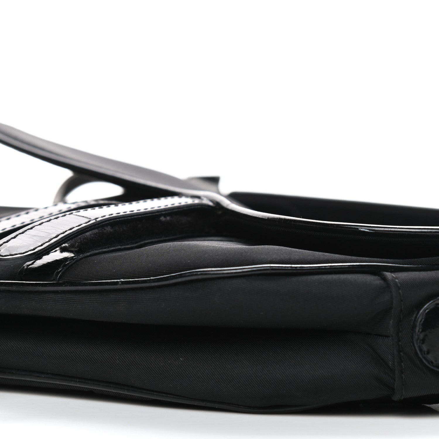 Christian Dior Nylon Saddle Bag Black 8 of 11