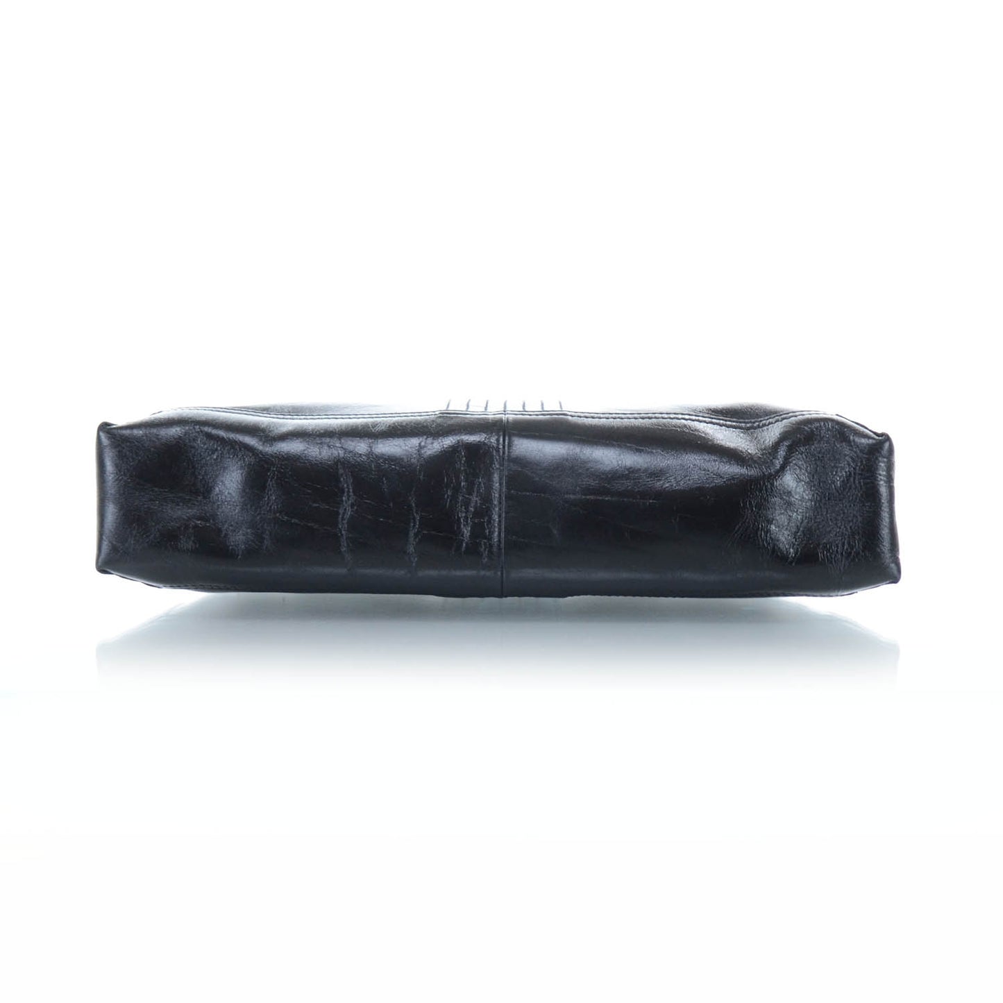 Vitello Acqua Maxi Baguette Shoulder Bag Black