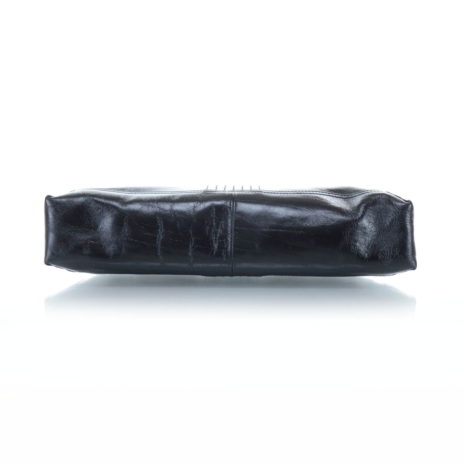 Fendi Vitello Acqua Maxi Baguette Shoulder Bag Black 6 of 11