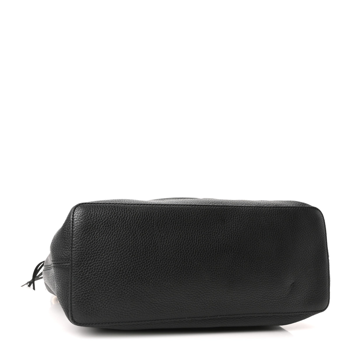 Pebbled Calfskin Large Soho Hobo Black