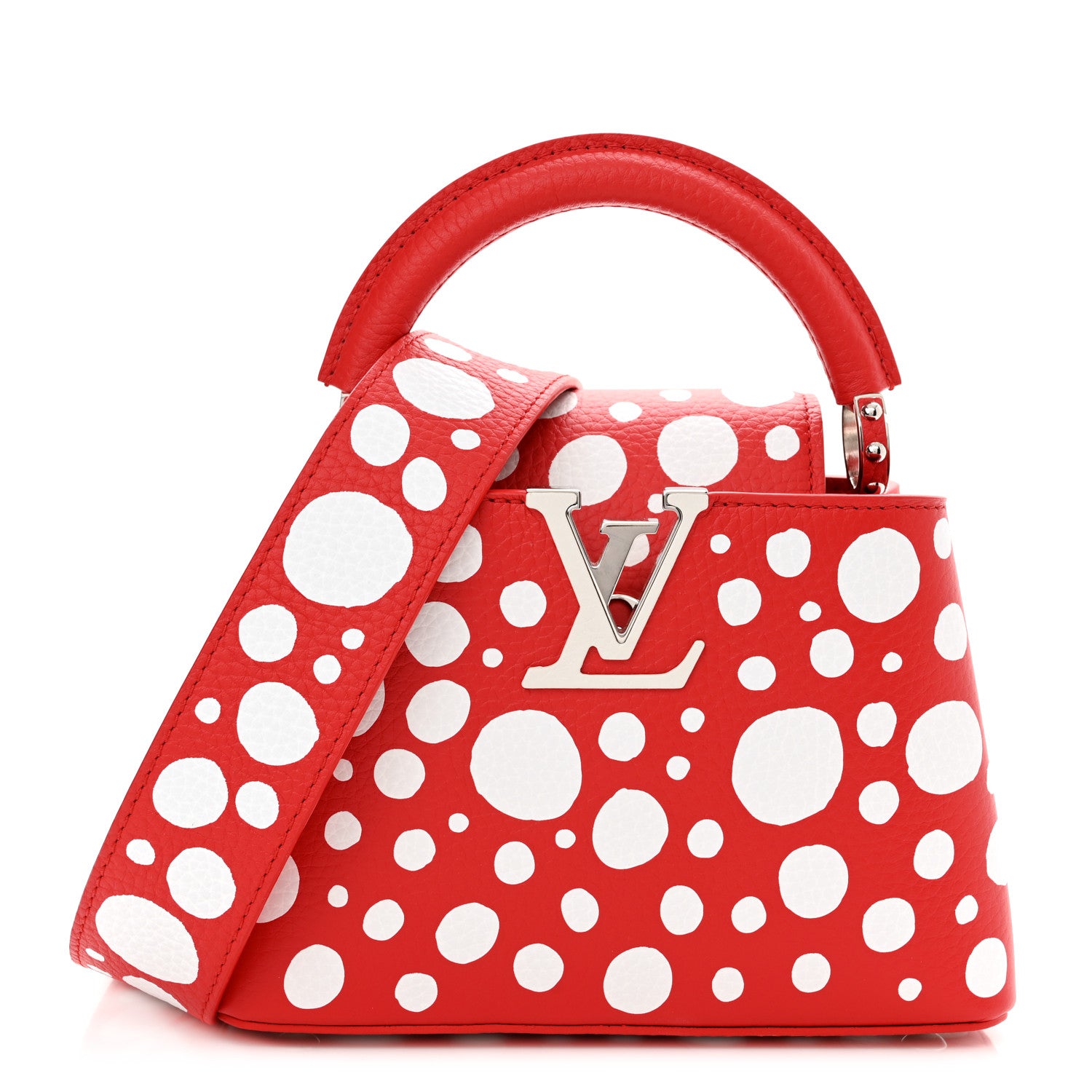 Louis Vuitton LV X YK Taurillon Capucines Mini Red White 1 of 8