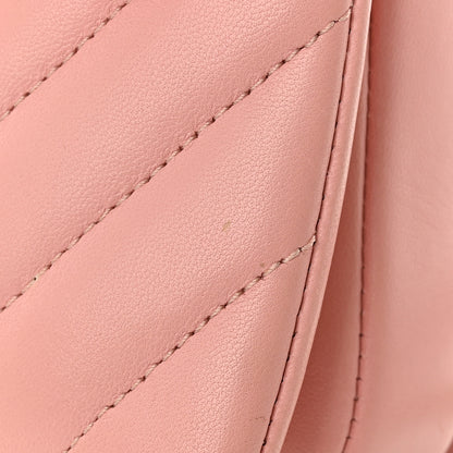 Chanel Lambskin Chevron Quilted Small Trendy CC Dual Handle Flap Bag Light Pink 17 of 25