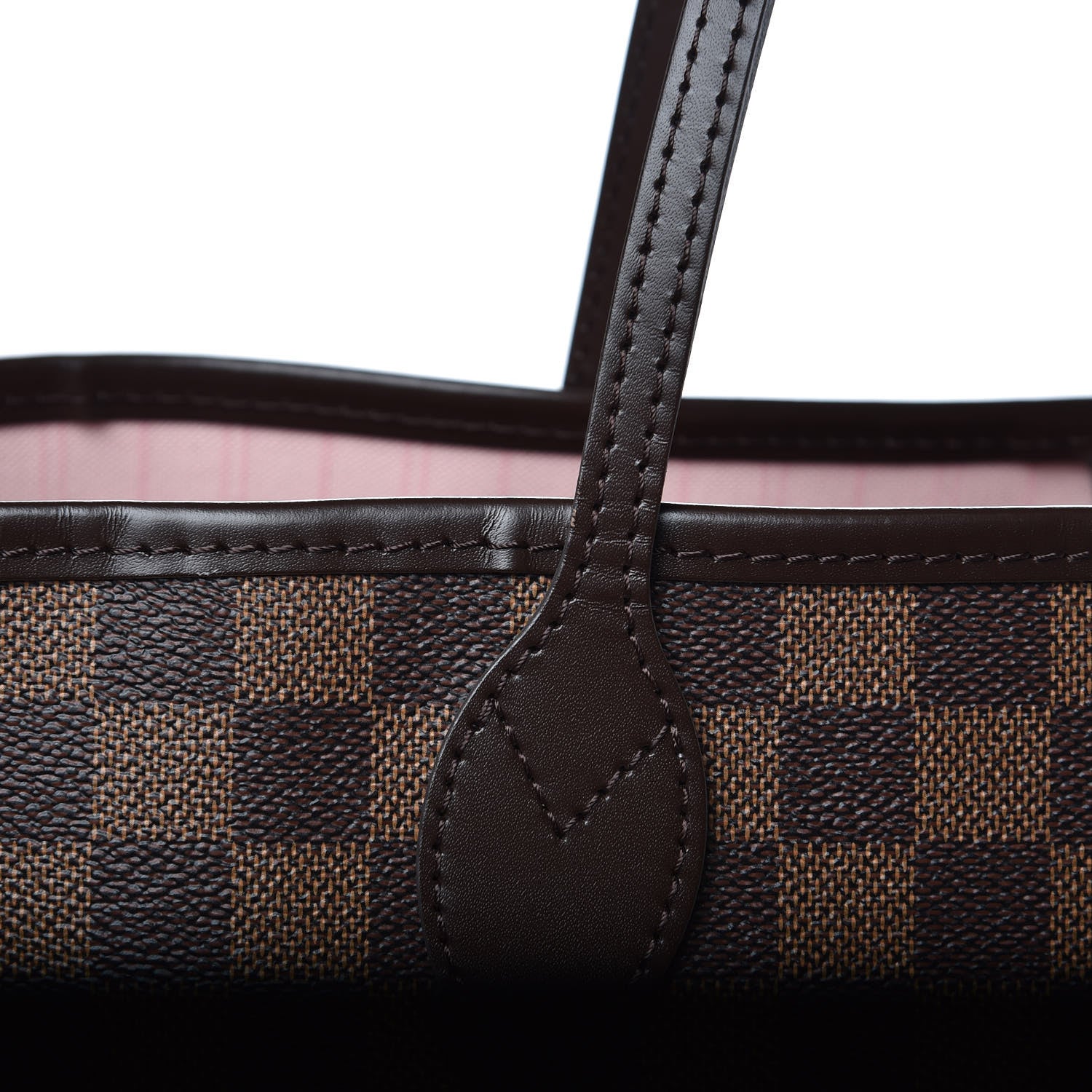 Louis Vuitton Damier Ebene Neo Neverfull MM Rose Ballerine 11 of 15