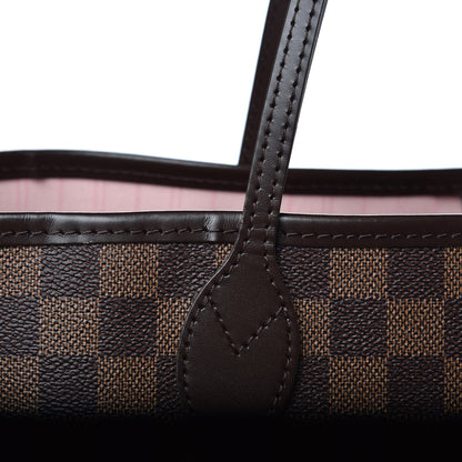 Louis Vuitton Damier Ebene Neo Neverfull MM Rose Ballerine 11 of 15