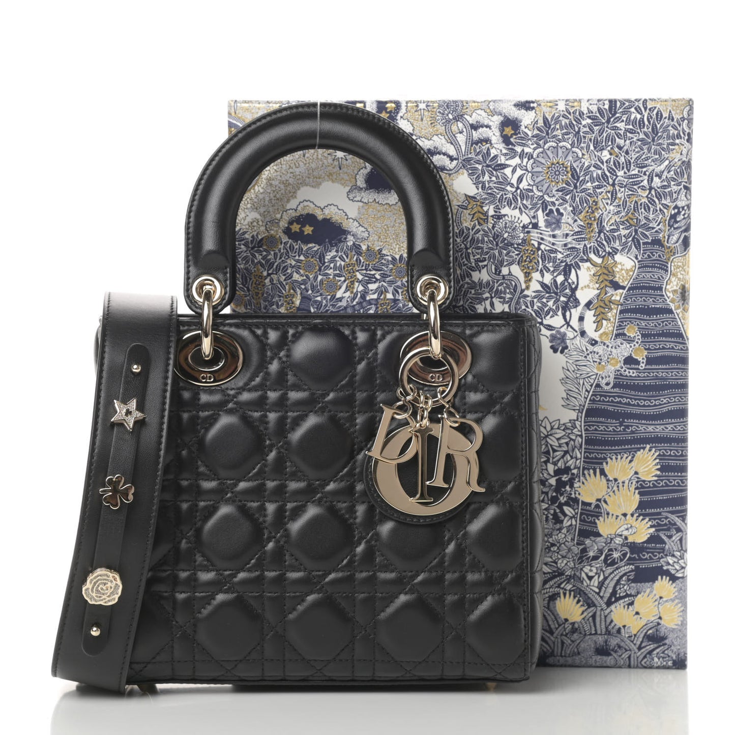 Lambskin Cannage Small My ABCDior Lady Dior Black