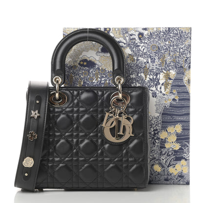 Christian Dior Lambskin Cannage Small My ABCDior Lady Dior Black 13 of 13