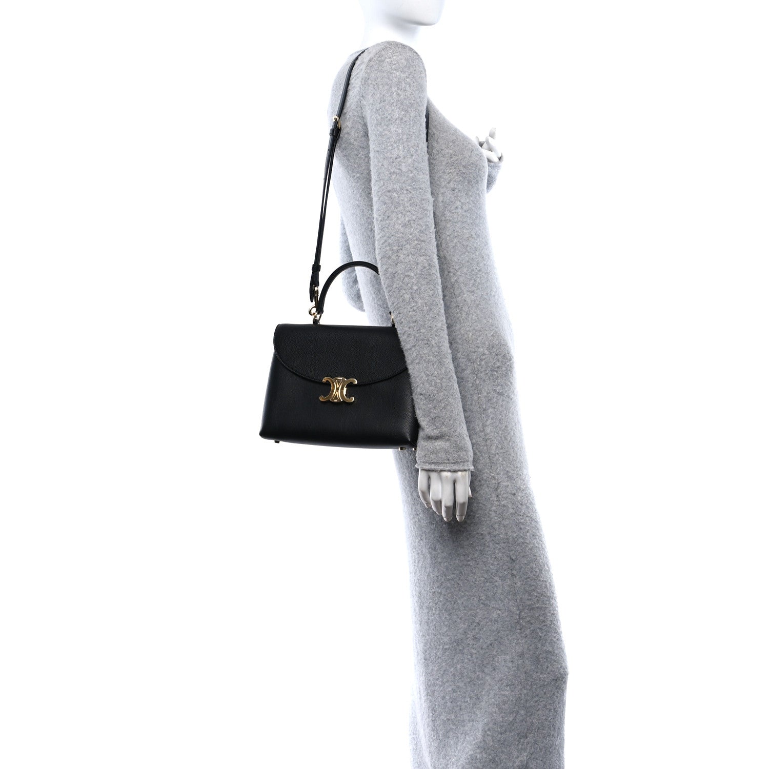 Celine Supple Calfskin Medium Nino Black 2 of 10