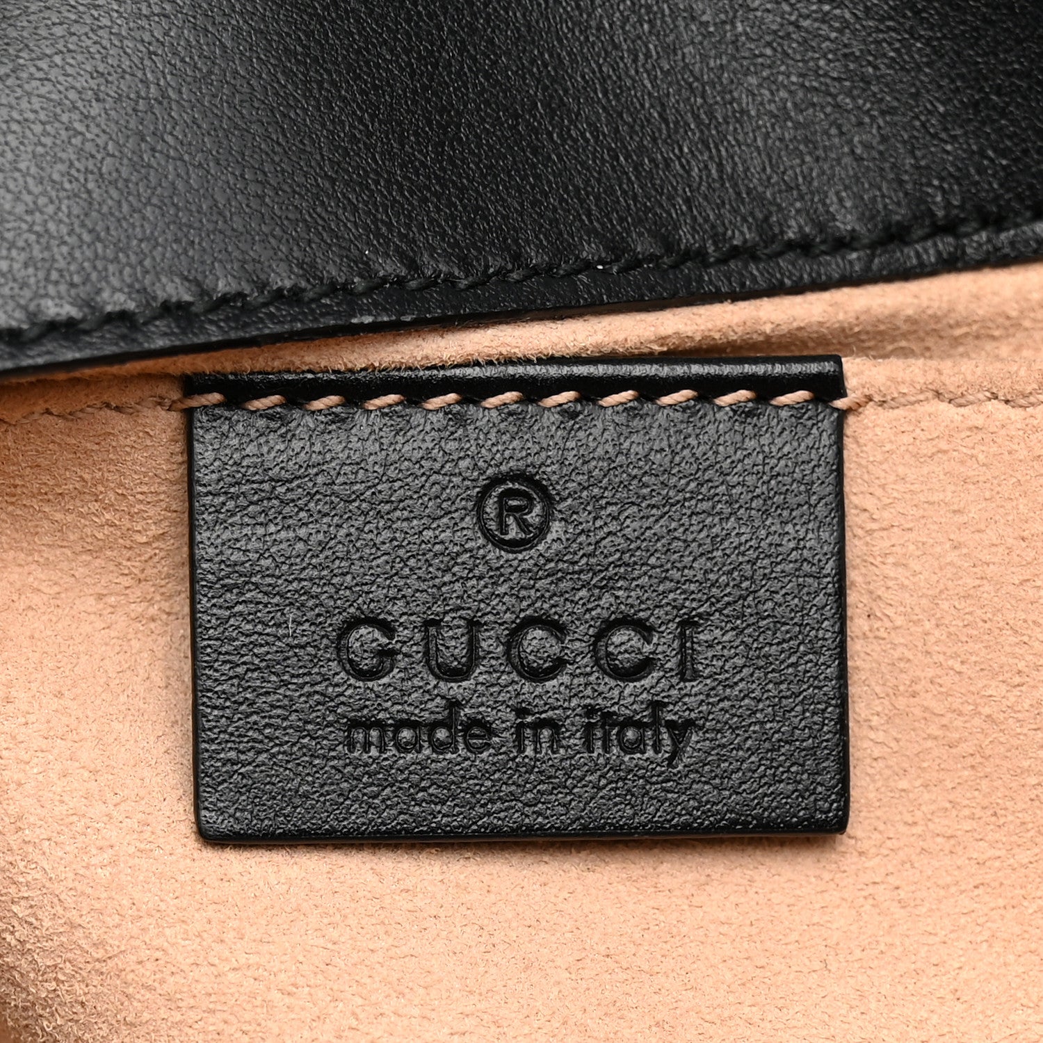 Gucci Calfskin Matelasse Mini GG Marmont Shoulder Bag Black 5 of 11