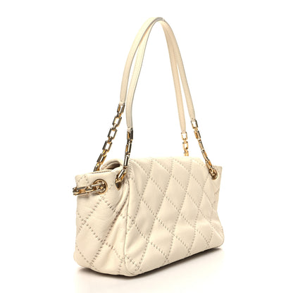 Chanel Calfskin Quilted Retro Chain Flap Beige 3 of 10