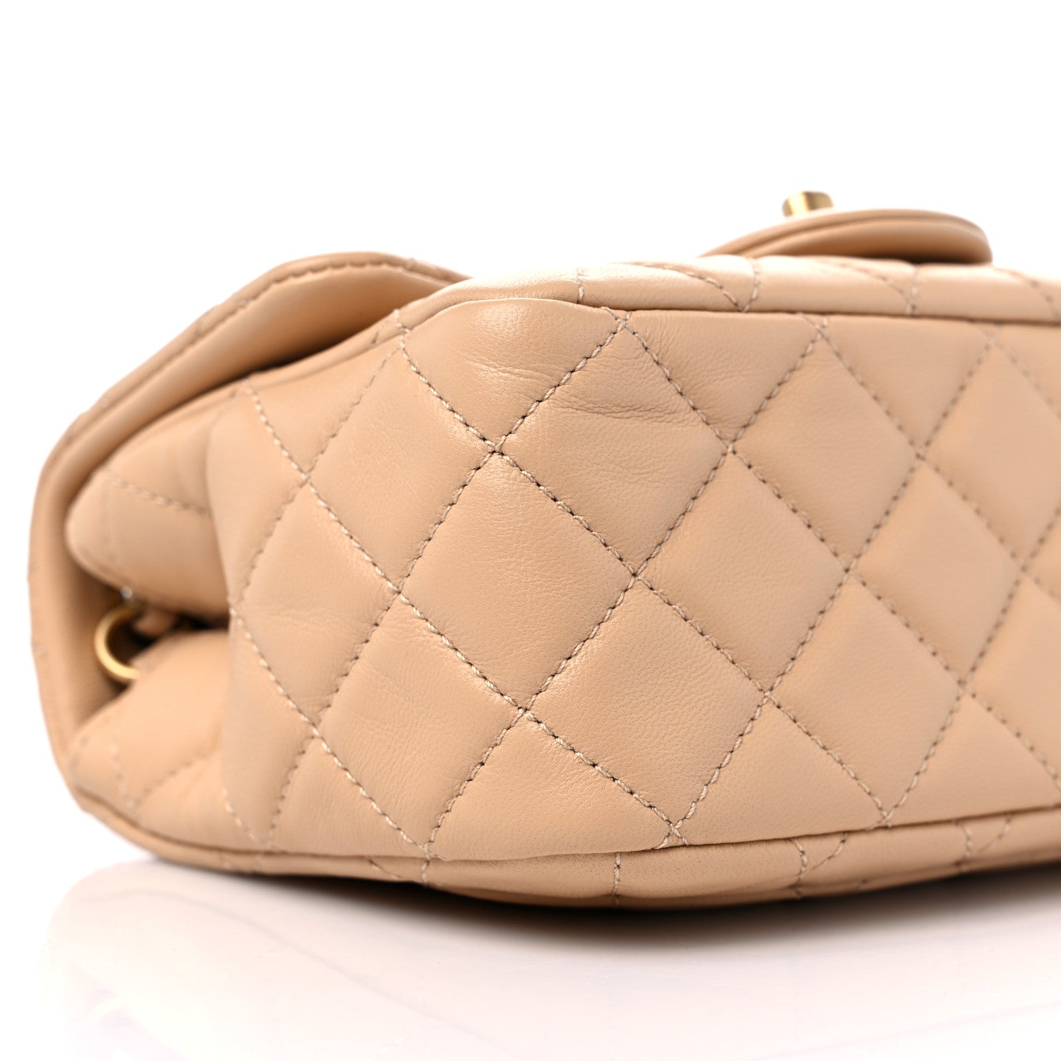 Chanel Lambskin Quilted Mini Pearl Crush Flap Beige 8 of 11