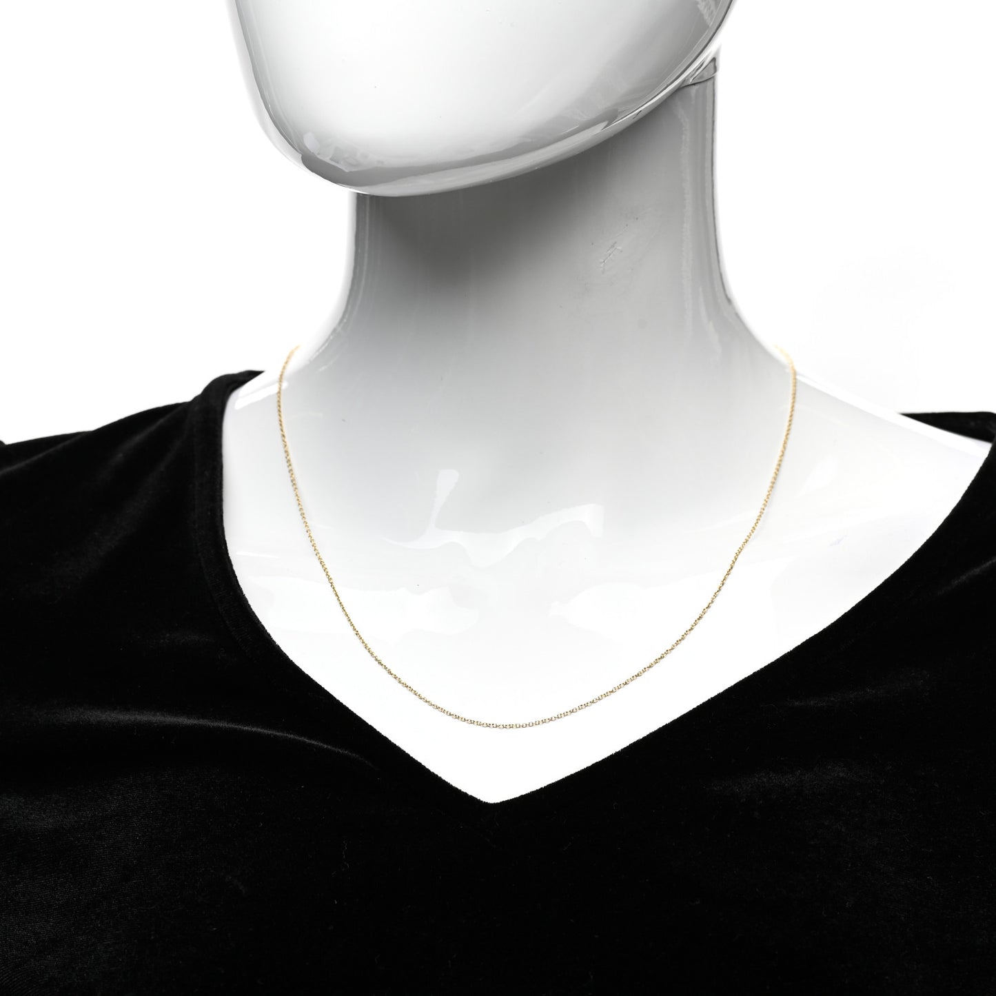 18K Yellow Gold Small Chain Necklace 20"