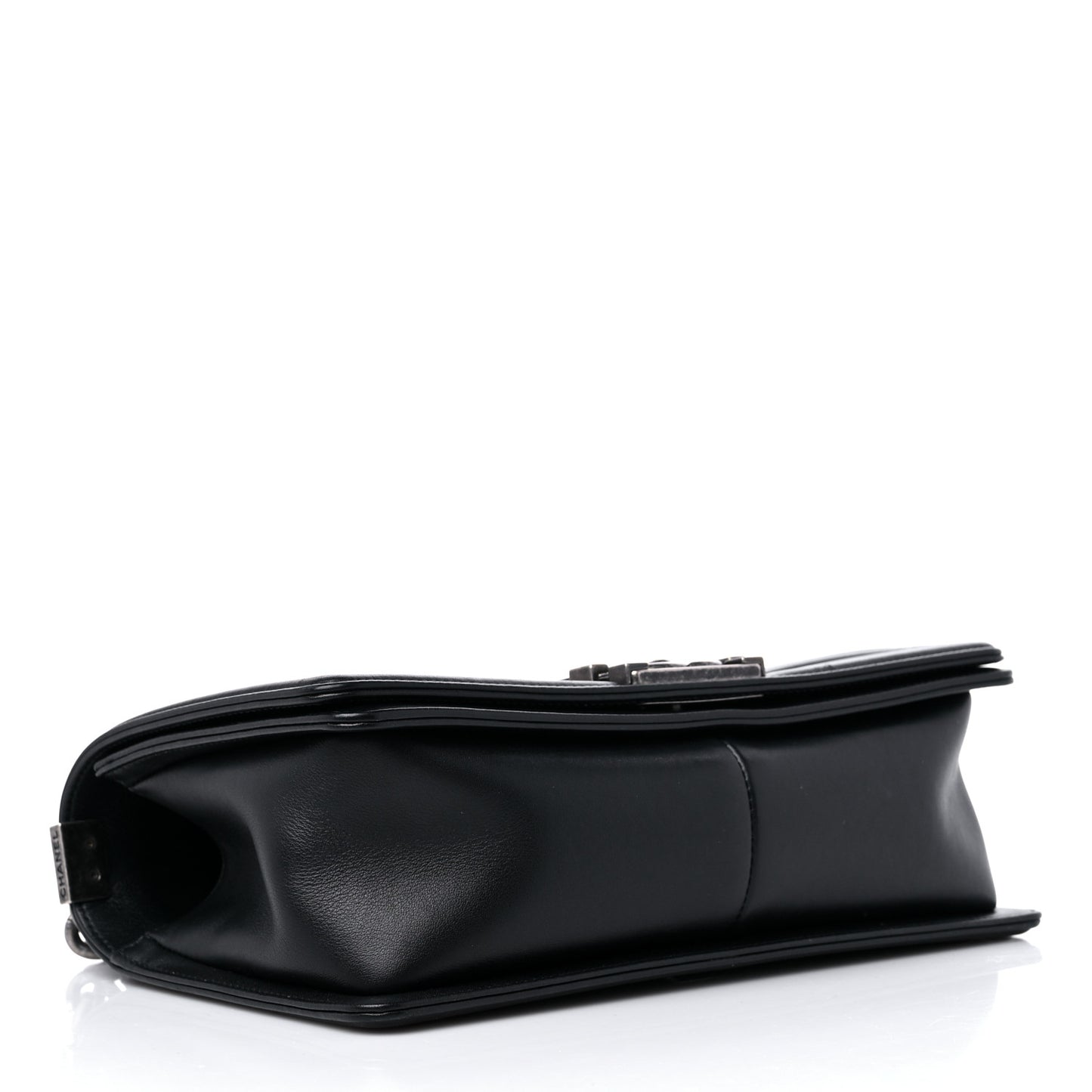 Lambskin Quilted Medium Boy Flap Black