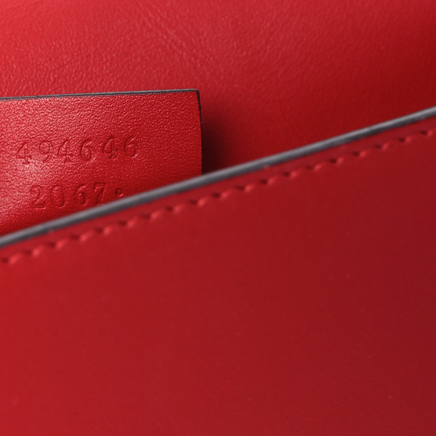 Gucci Calfskin Super Mini Sylvie Chain Shoulder Bag Hibiscus Red 7 of 14