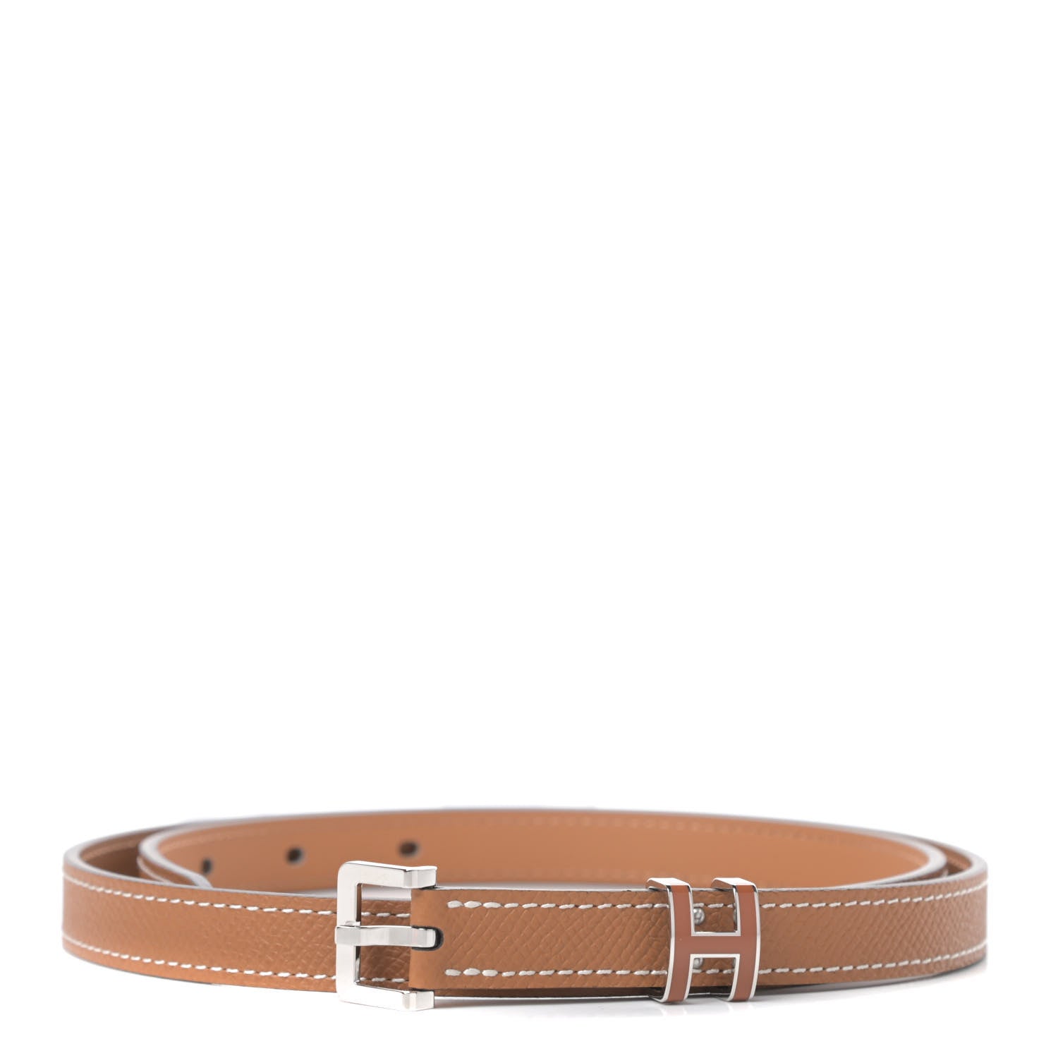 Hermes Epsom 15mm Pop H Belt 80 Gold 1 of 8