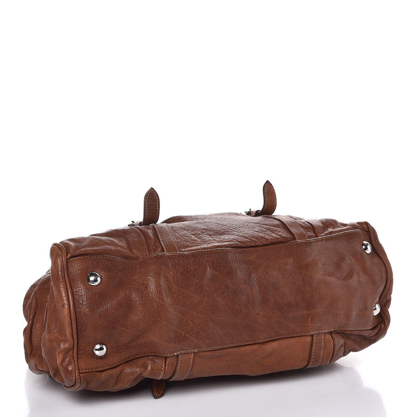 Washed Buffalo Leather Frame Bag Cocoa