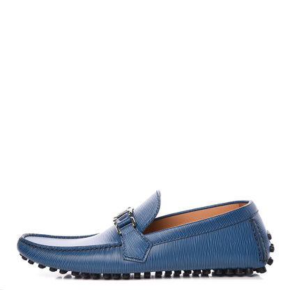 Louis Vuitton Epi Men's Hockenheim Moccasin Loafers 7.5 Cyan 1 of 9