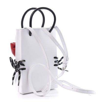 Balenciaga Calfskin Hello Kitty Phone Holder White 3 of 10