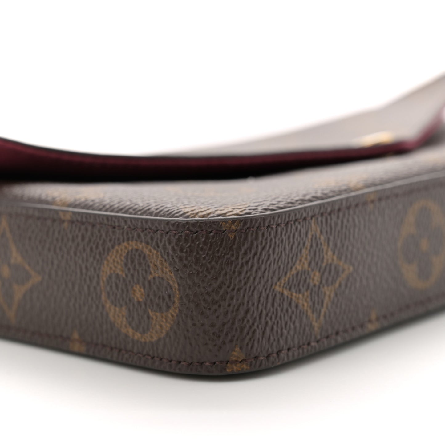 Monogram Pochette Felicie Chain Wallet Fuchsia