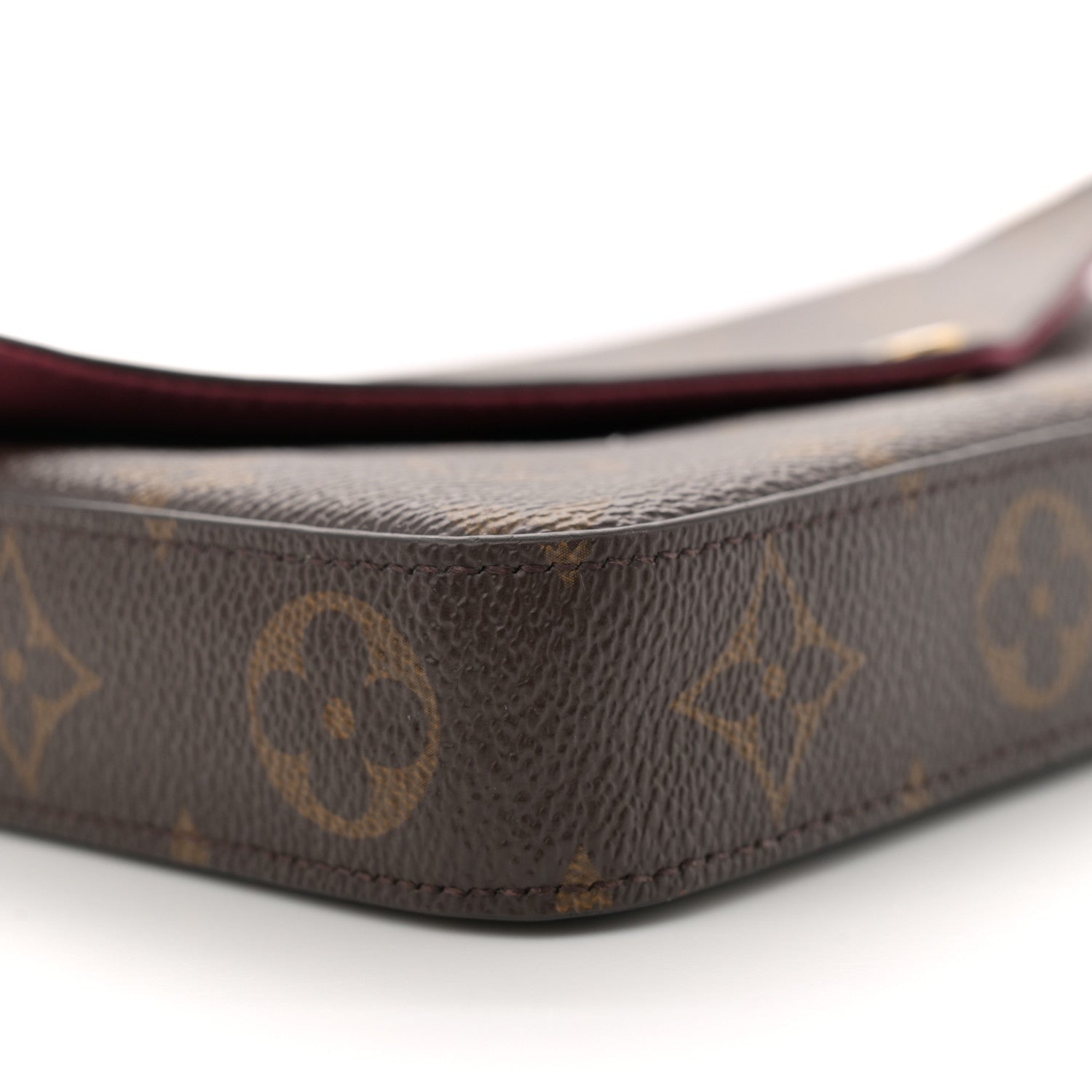 Louis Vuitton Monogram Pochette Felicie Chain Wallet Fuchsia 10 of 13